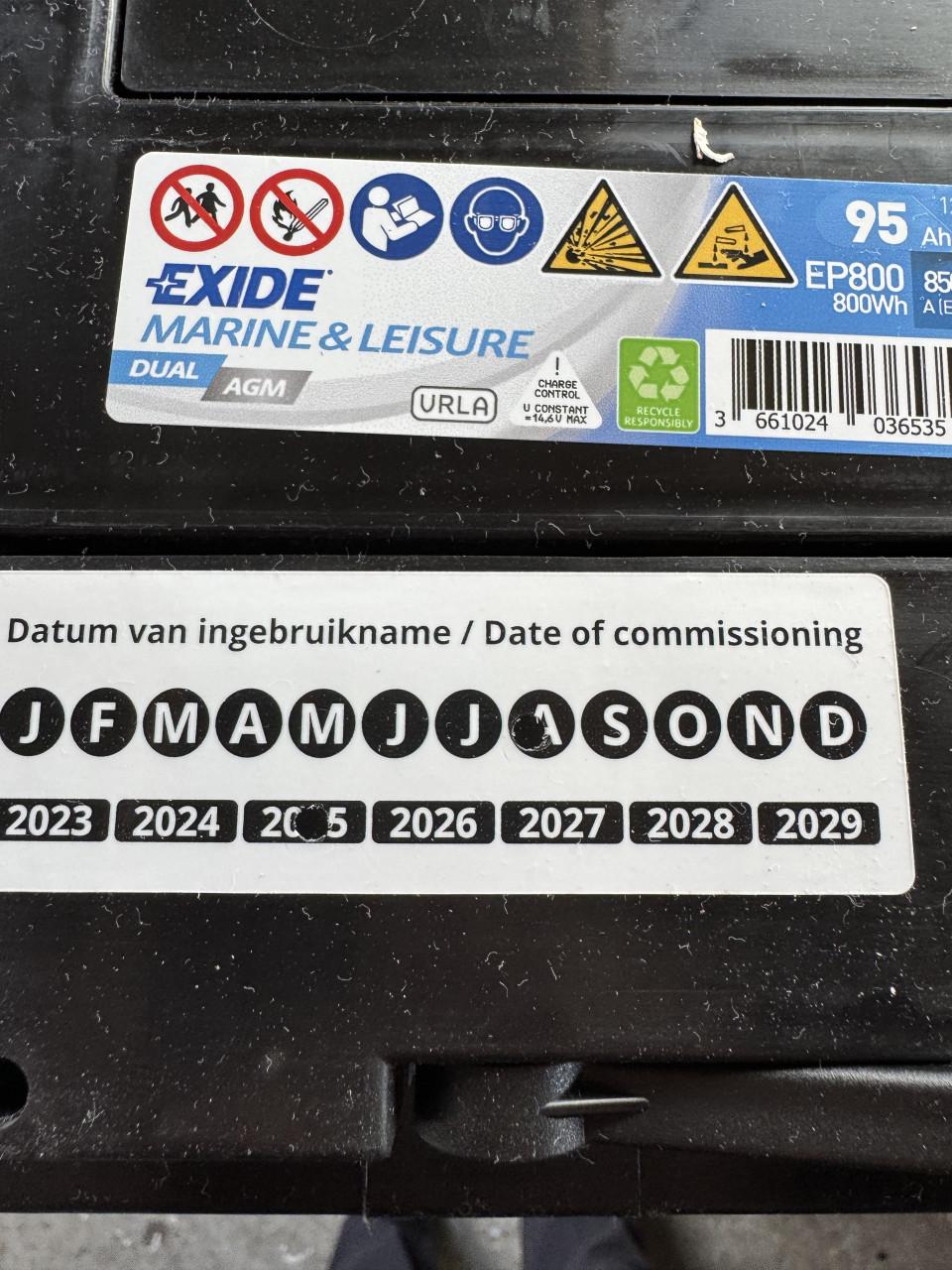 2 Exide 95 ah Accu’s