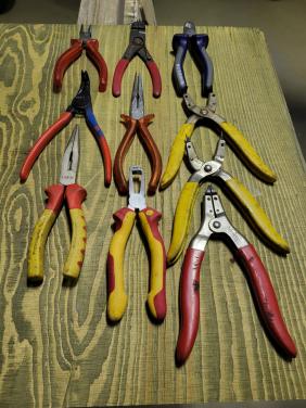 Verschillende tang van knipex