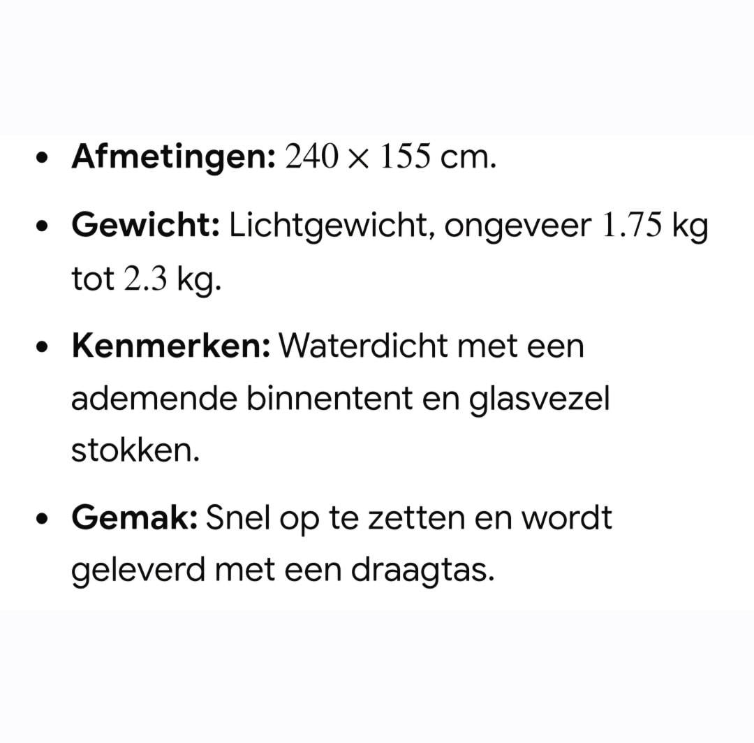 Tentje pop up