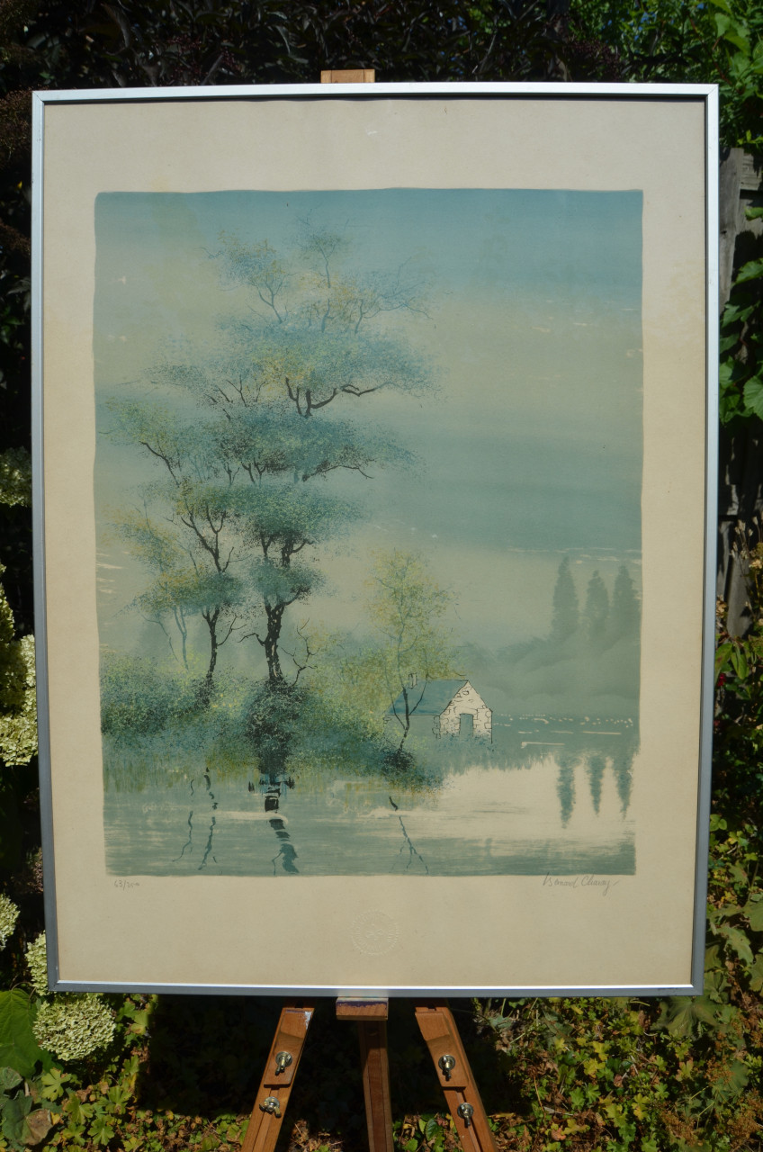 Mooie grote litho/zeefdruk Bernard Charay