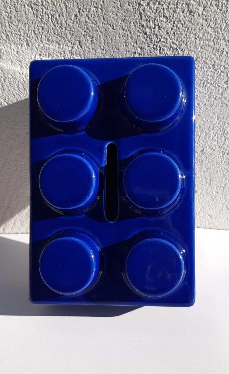 Lego spaarpot , model bouwsteen, keramiek