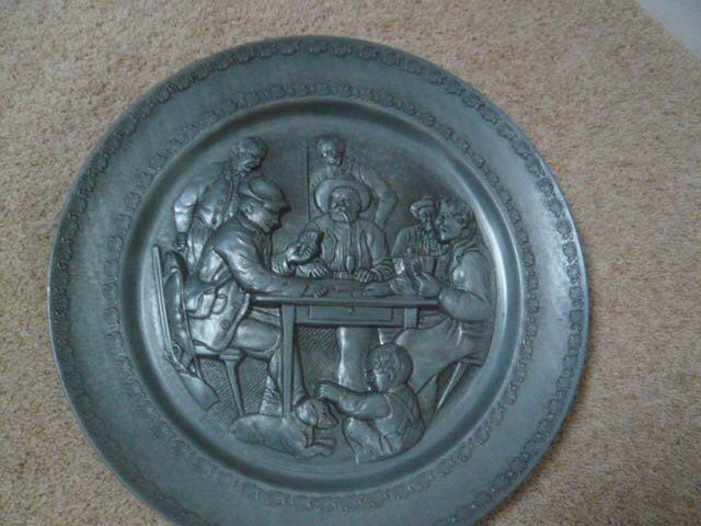 TINNEN WANDBORD 30 CM DOORSNEE