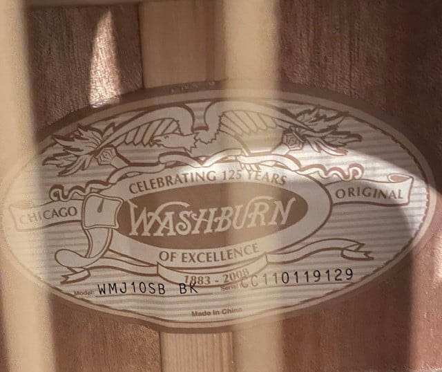 Washburn zo mooi zwart