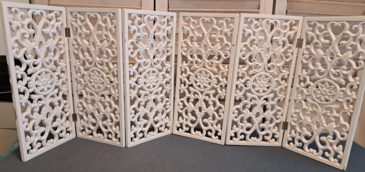 2 x Shabby Chic Raamdecoratie