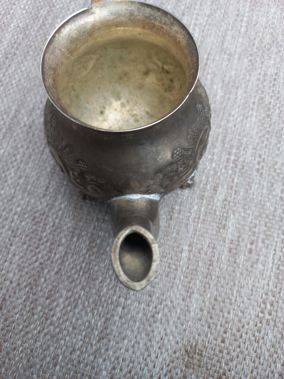 Antieke zilver Marokkaanse theepot.