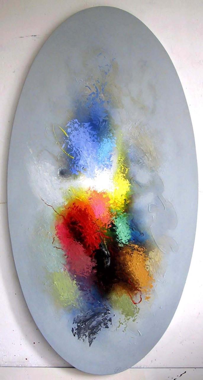 2 Unieke grote ovalen tafelbladen