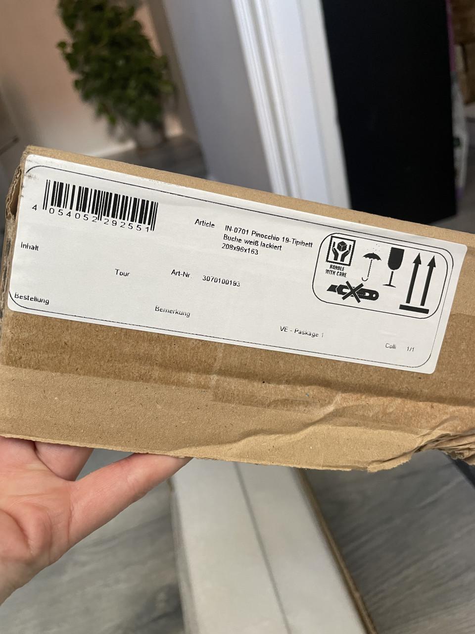 Nieuw eenpersoonsbed kinderbed peuterbed wit hout tipi