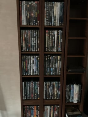 3x gnedby IKEA cd/dvd wandkast beukenkleur
