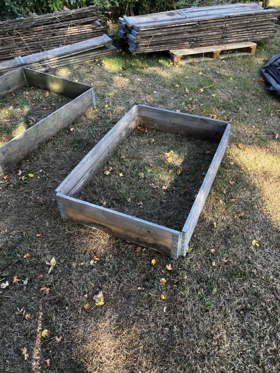 Pallet opzetranden 80 x 120 en 100 x 120, leuk voor de moestuin