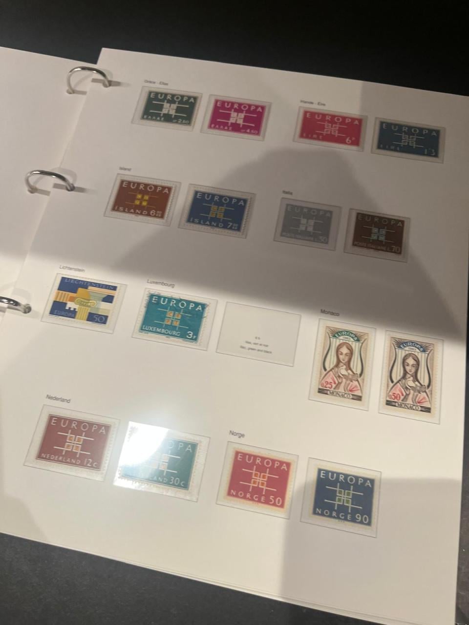 Album met fdc's Europa CEPT