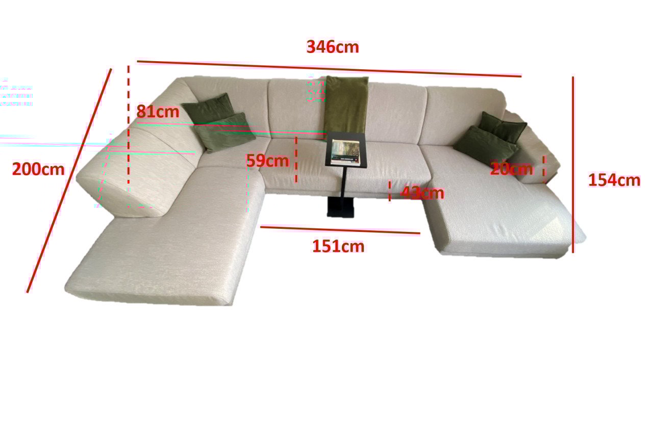 Te koop: Luxe U-vormige bank – ruim, comfortabel en stijlvol