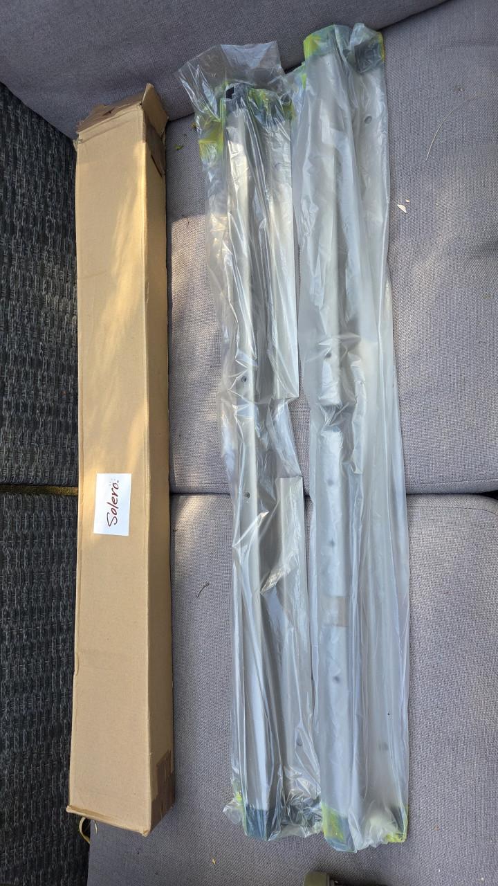 Solero Cantate Zweefparasol Antiek Beige met Verlichting