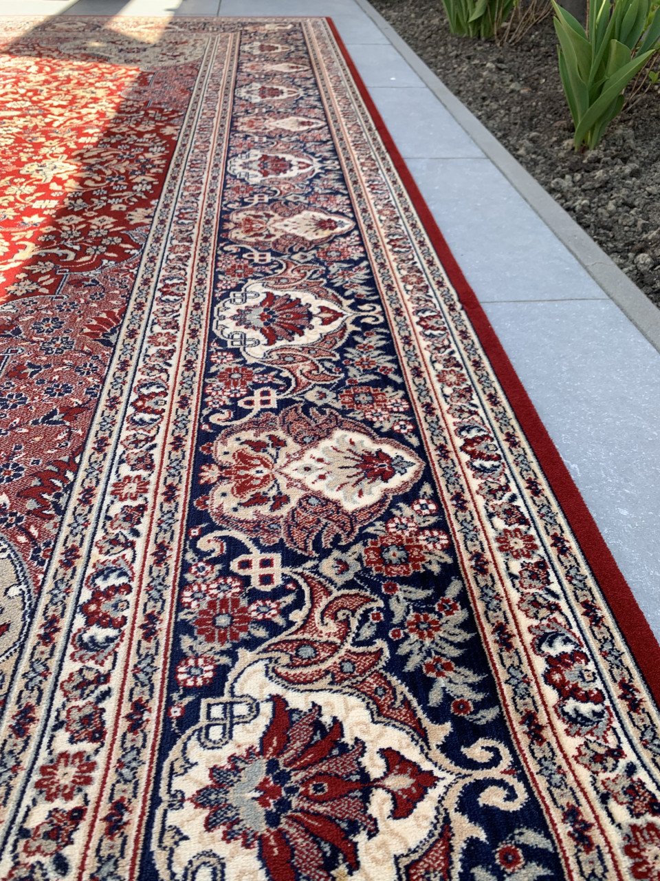 ✨Schitterend Sfeervol Vintage Vloerkleed Louis de Poortere✨Rood/Zacht Groen