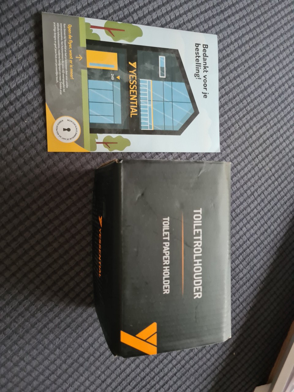 Handdoekhaakjes+toiletrolhouder zonder boren, NIEUW