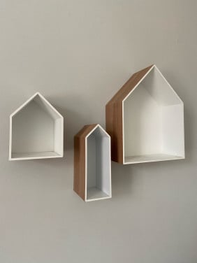 Wanddecoratie huisjes
