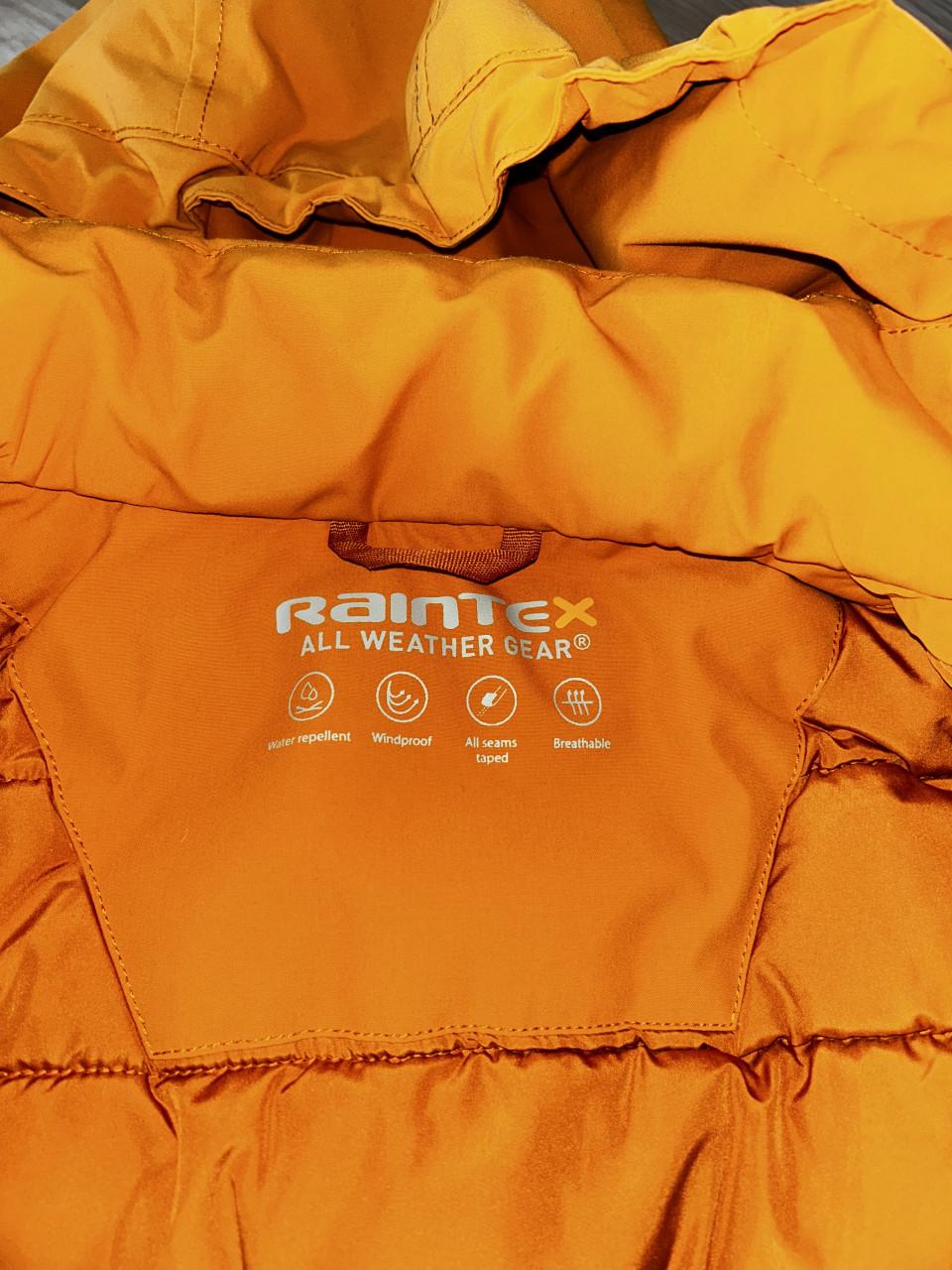 Dames RAINTEX winterjas, C&A maat 38/40, okergeel