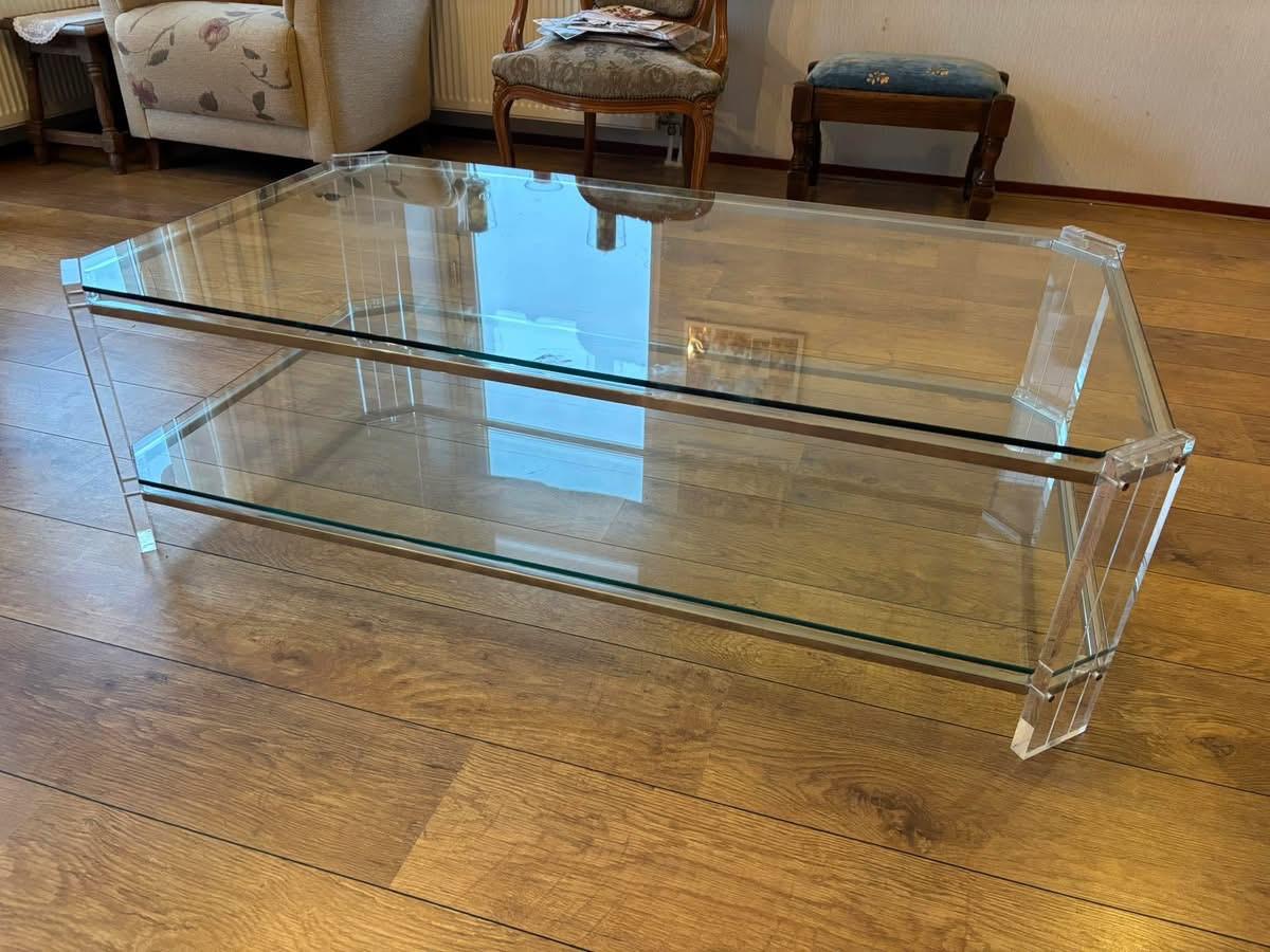 Gratis glazen salontafel