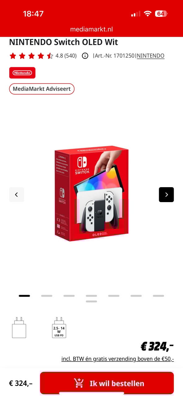 Nintendo switch oled set