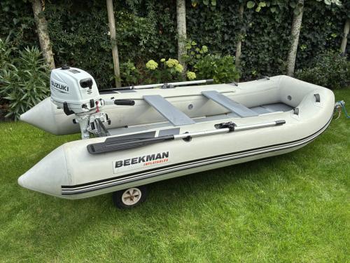 Beekman rubberen boot 3.20 incl Suzuki 6pk