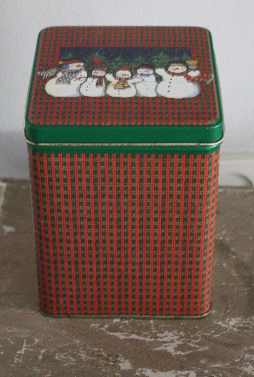 Kerstblik met sneeuwpopen