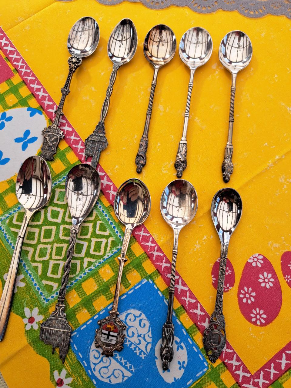 10 zilveren lepeltjes