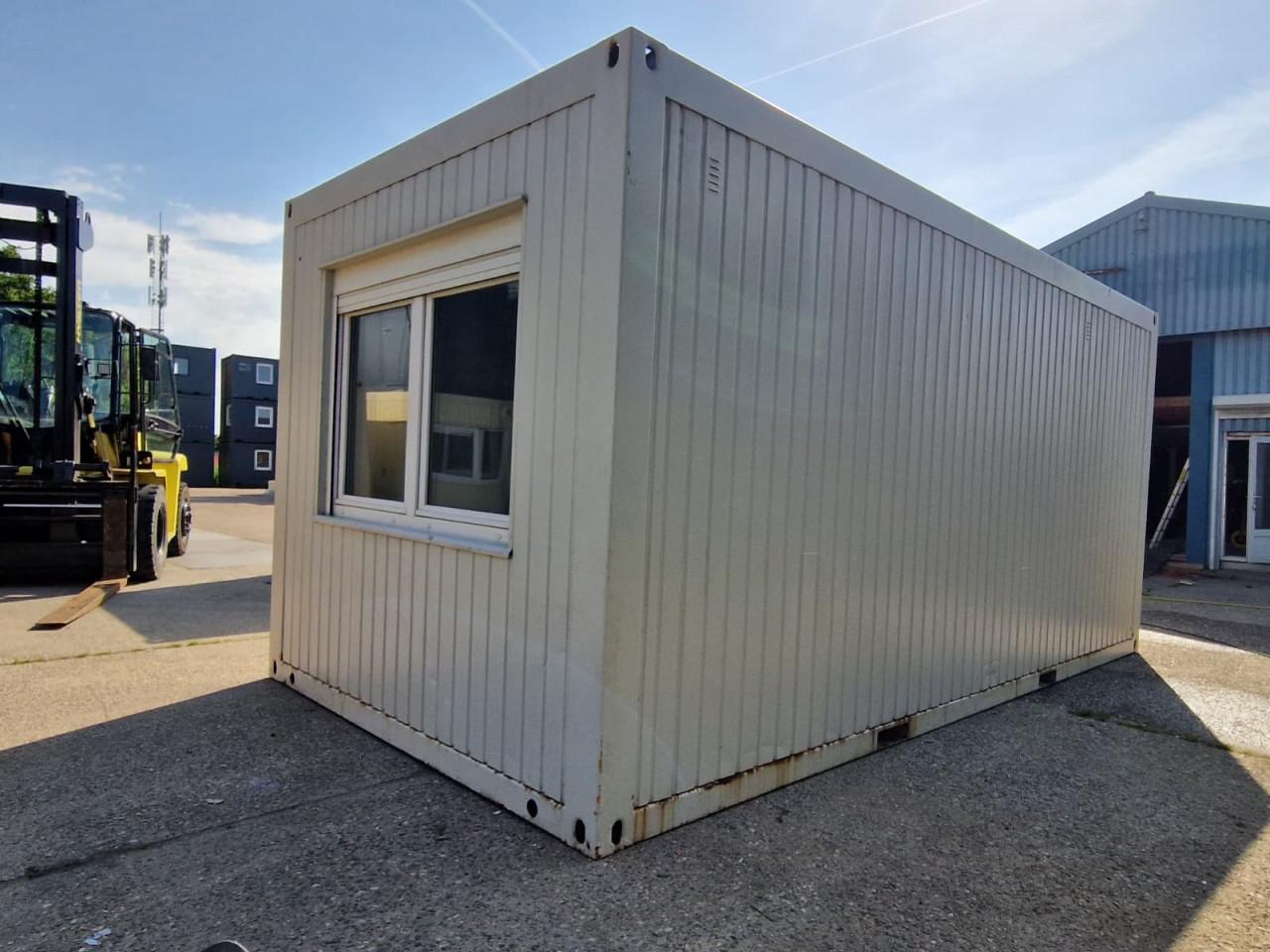 6x3m kantoorunit / woonunit / schaftkeet met keuken + toilet