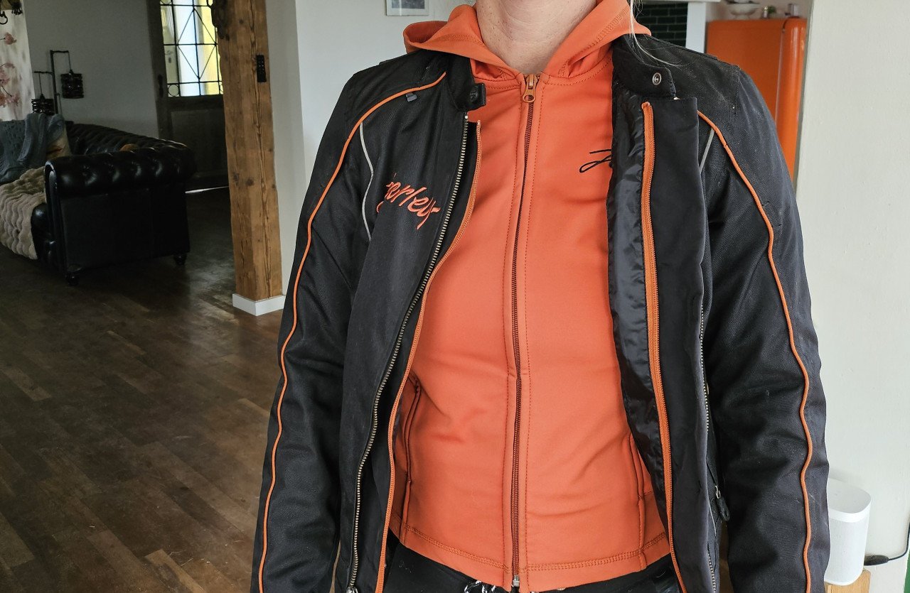 Motorjas  en handschoenen dames Harley Davidson