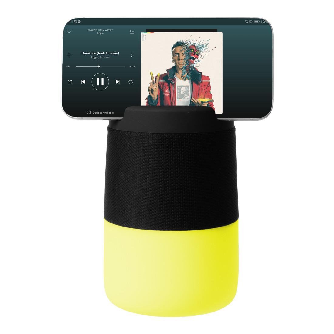 Brainz Tunes Led Speaker met telefoonhouder - NIEUW