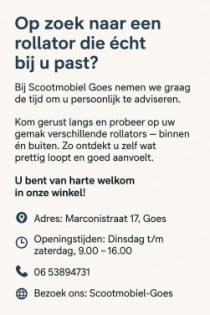Bent u op zoek naar een rollator die echt bij u past?