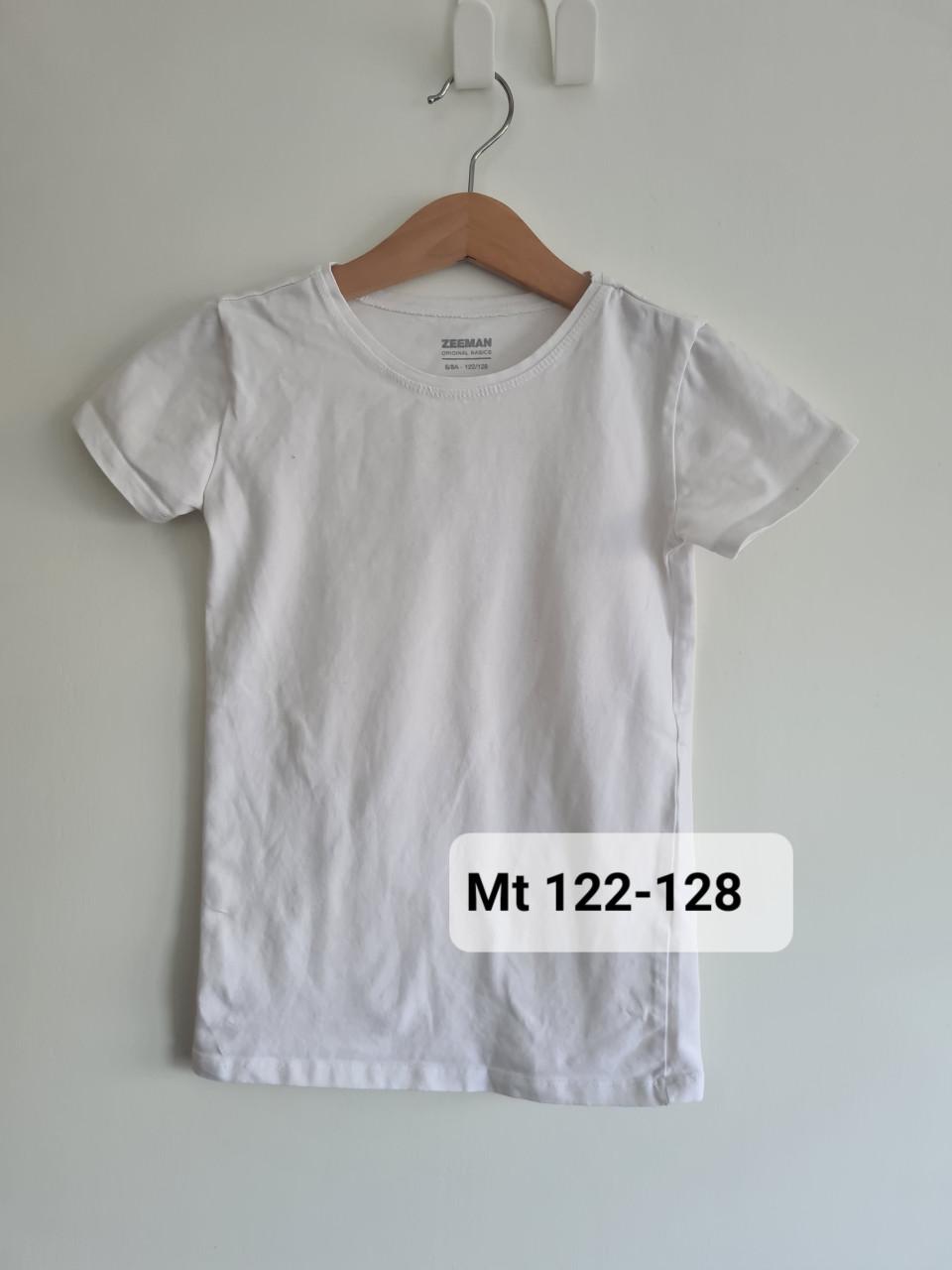 Zeeman wit basic T-shirt Maat 122-128