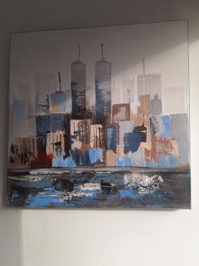 Twin Towers  op Canvas