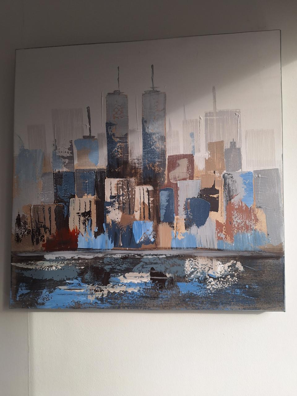Twin Towers  op Canvas