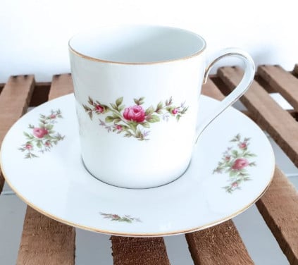 4 Porceleinen Rosenthal Germany kop en schotels samen voor 5 eur