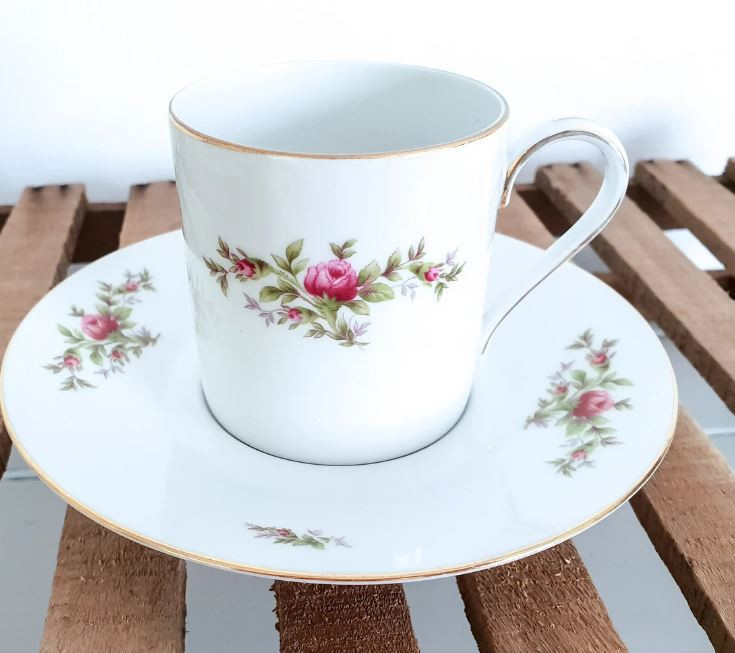 4 Porceleinen Rosenthal Germany kop en schotels samen voor 5 eur