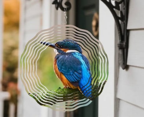Windmolen / windspinner : ijsvogel