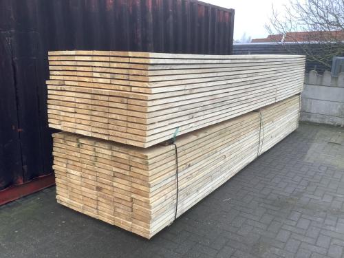 Nieuwe steigerplanken 32x200 steigerhout 5 meter lang