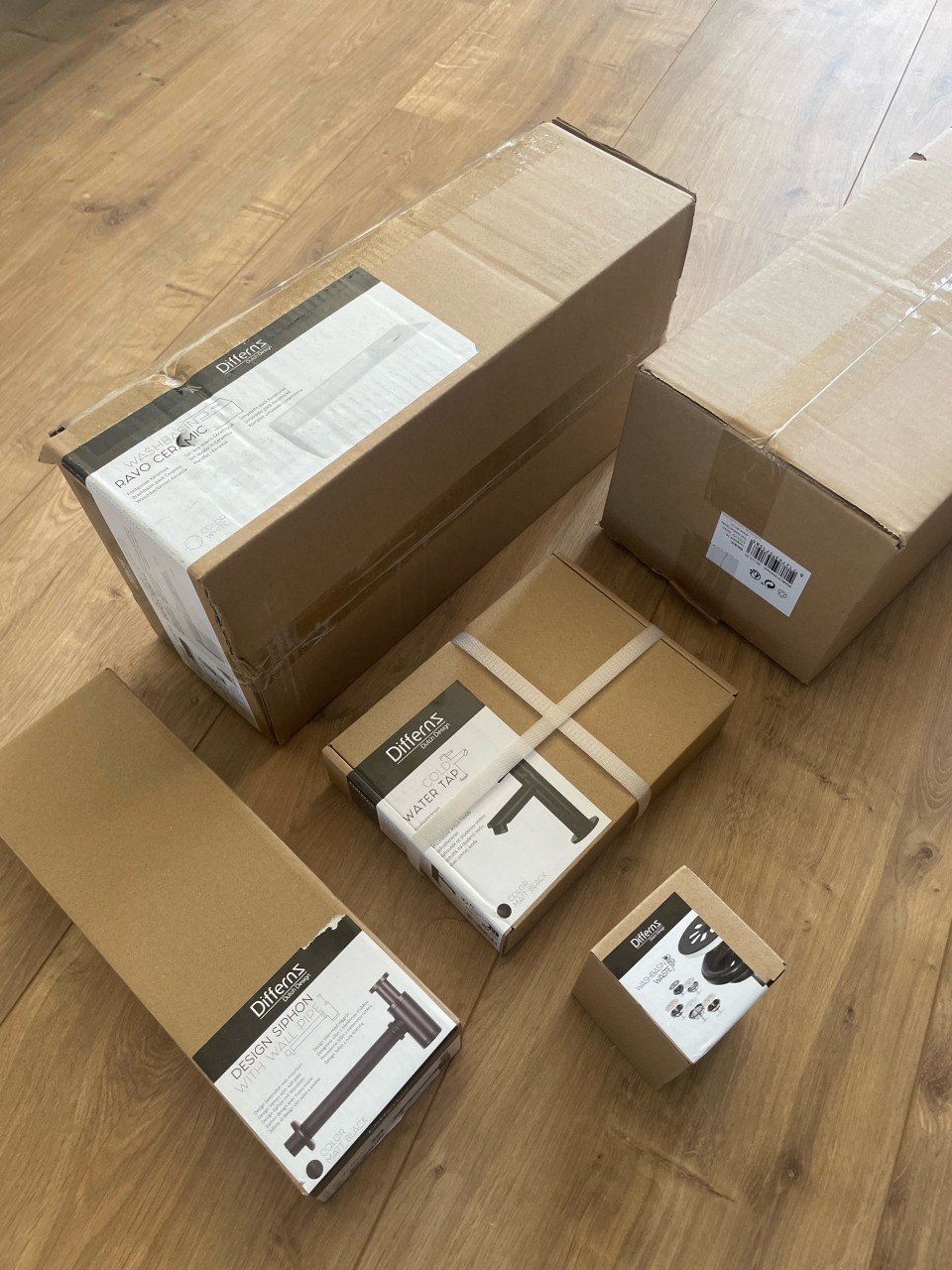 Nieuw: Differnz fonteinset Solid recht mat zwart