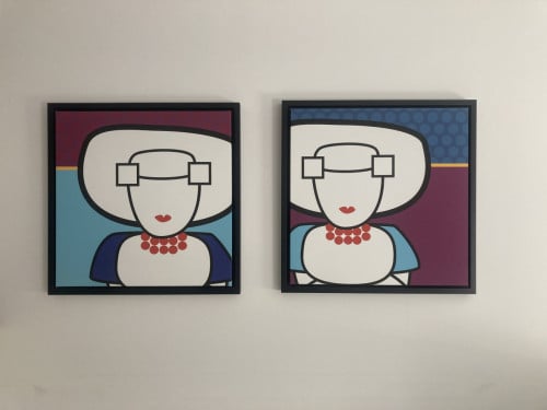 2 originele Zeeuwse meisjes met baklijst