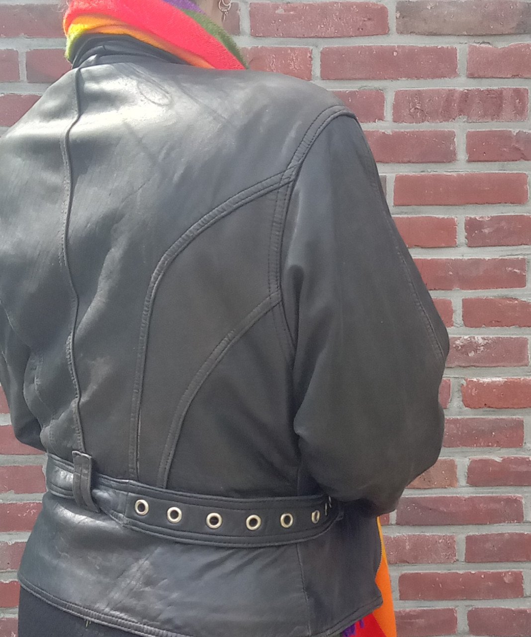 Vintage leren jasje