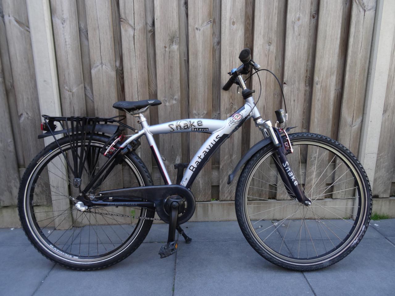 🚲 Batavus Snake Jongensfiets – 26 inch | Zilver/Blauw 🩶💙