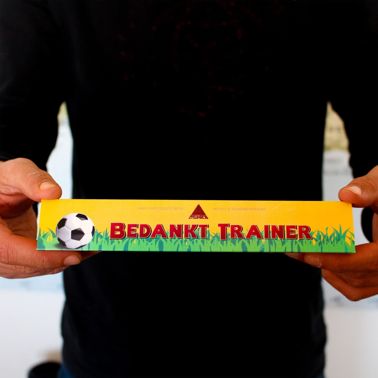 Voetbal trainer bedanken