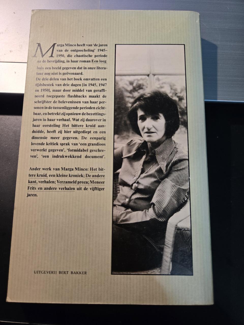 Boek: Een leeg huis 6e druk 1978 Auteur Menco, Sara (Marga Minco)