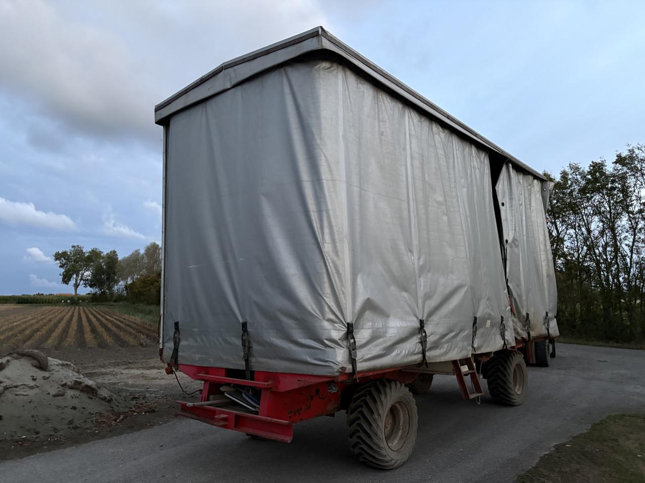 Oogstwagen met oogstband