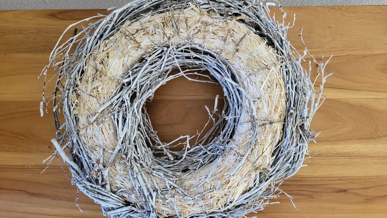 Krans van berkentakjes ca. 35 cm - NIEUW