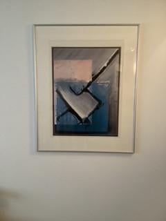 Abstract schilderij.   Maat: 80x100 cm.