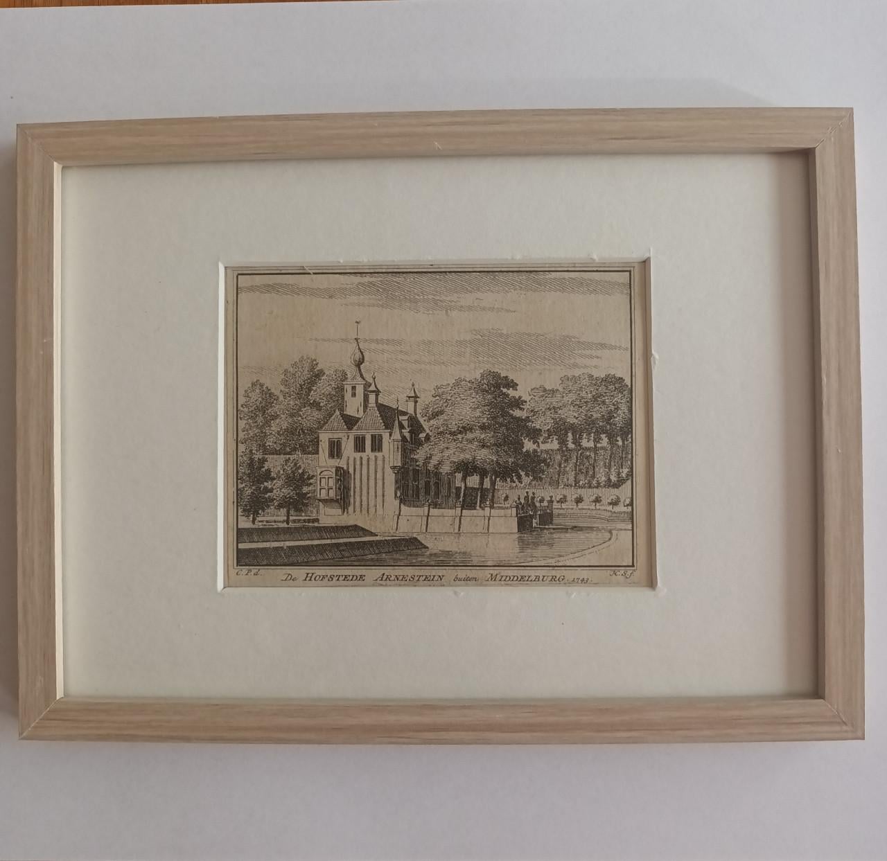 Ets De Hofstede Arnestein buiten Middelburg 1743