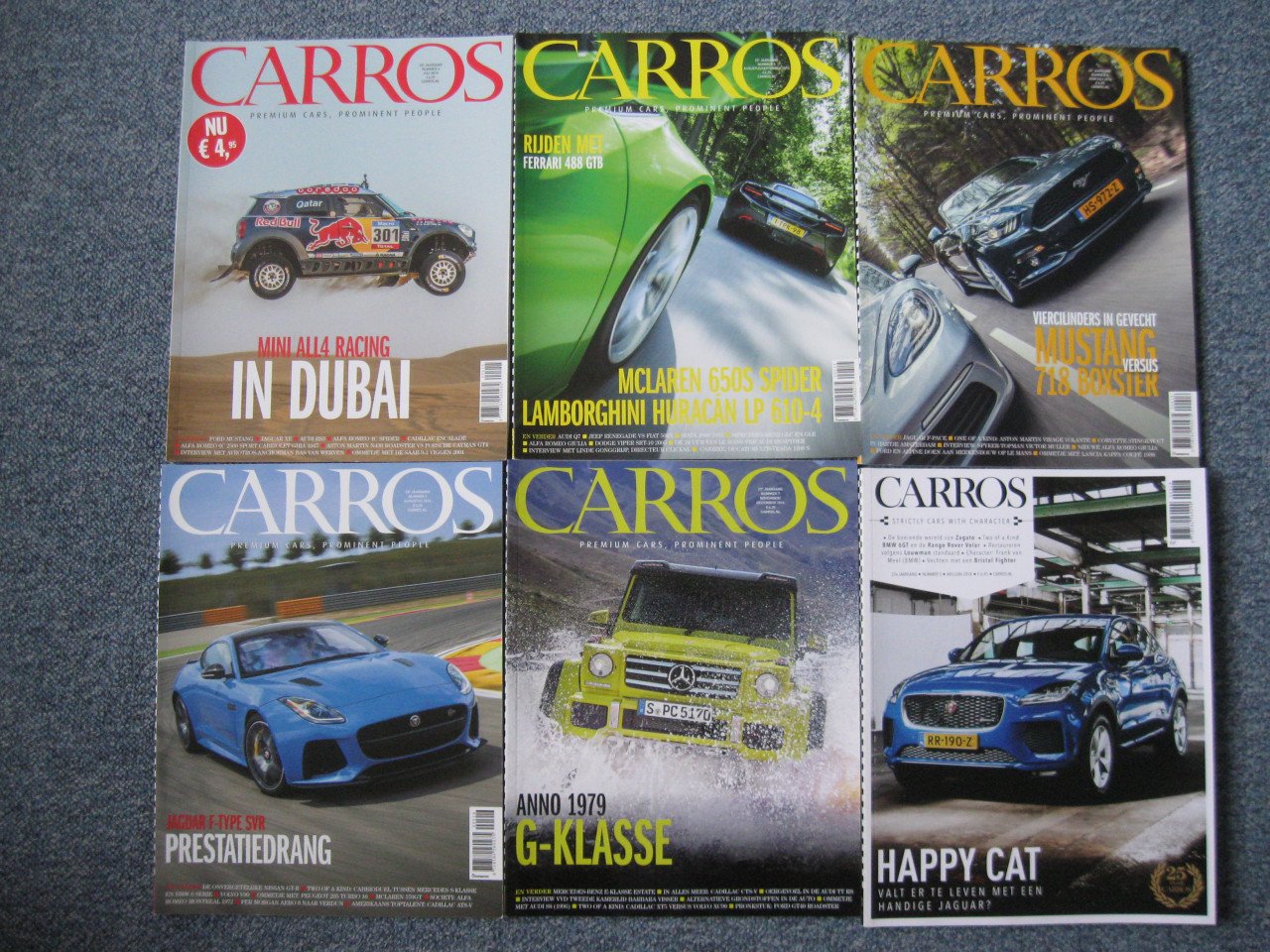 66 Auto tijdschriften.o.a.GTO -CARROS-TOPGEAR- 1 euro p/stuk