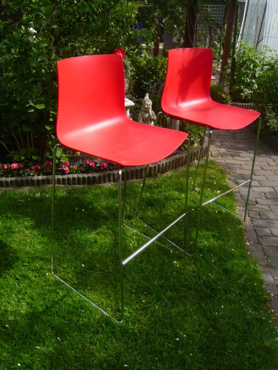 2 rode barkrukken