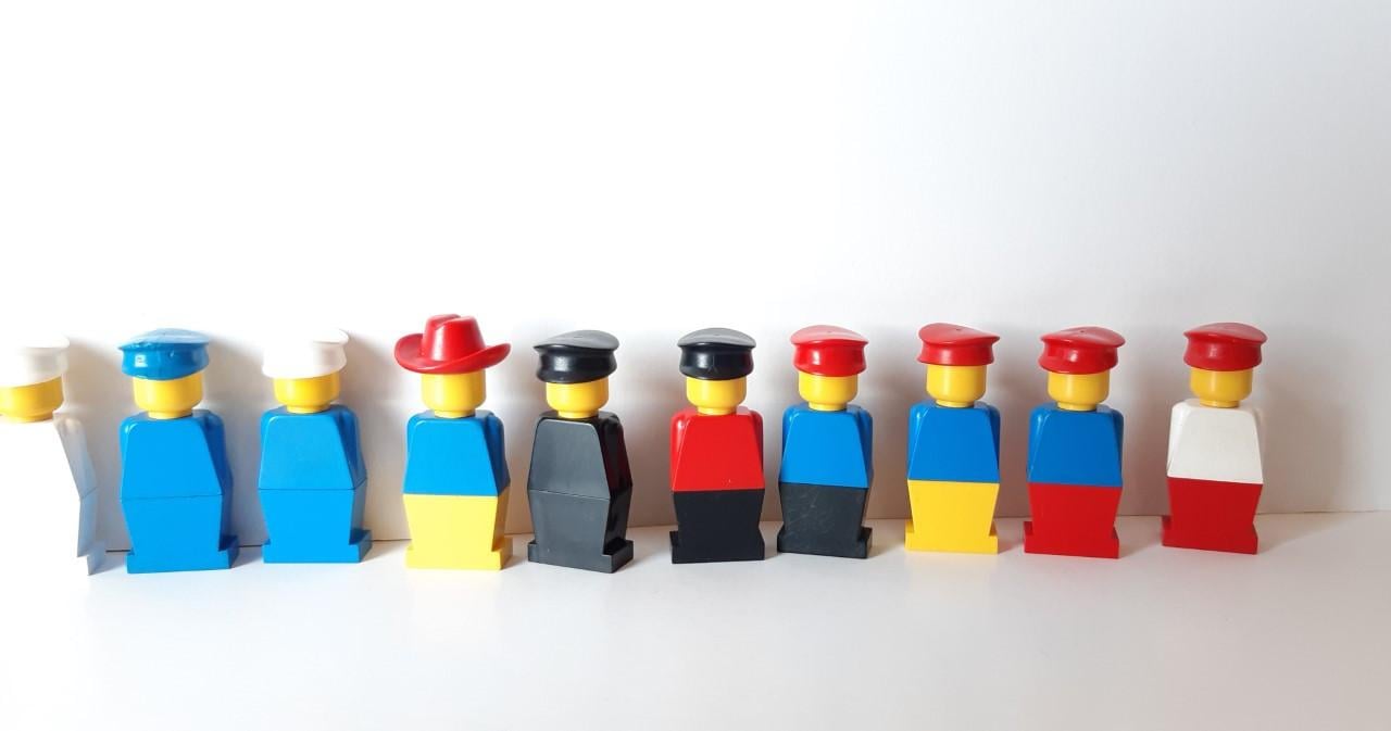 Lego minfiguren vintage, veel verschillende combinaties mogelijk