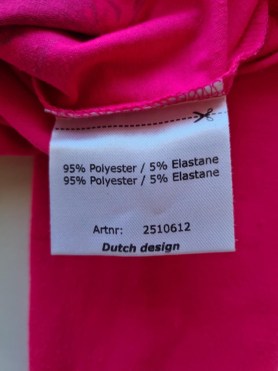 Persival fuchsia roze longsleeve met tasje applicatie  Mt 140-146